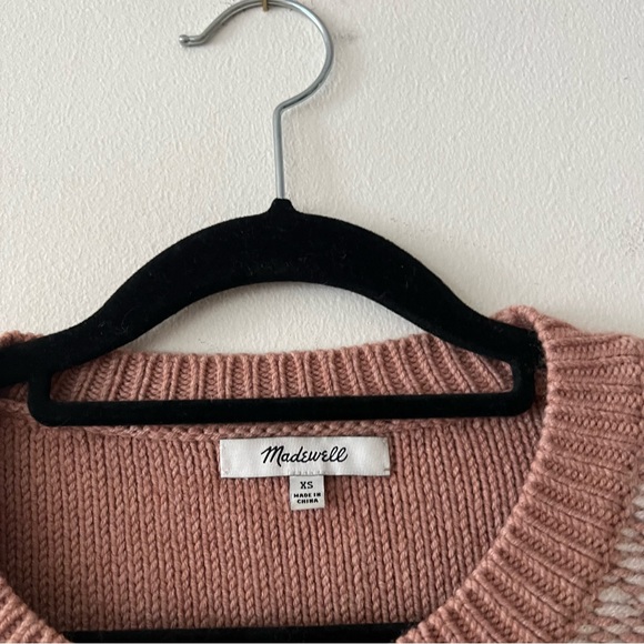 Madewell Reverse-Diamond Fringe Pullover Sweater - Picture 4 of 6